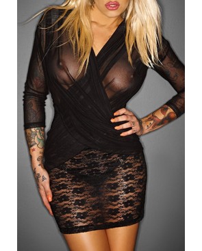 Robe Flirty Noire par Noir HandMade