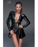 Minirobe corset wet look F154 par Noir HandMade Minirobe corset wet look F154 par Noir HandMade