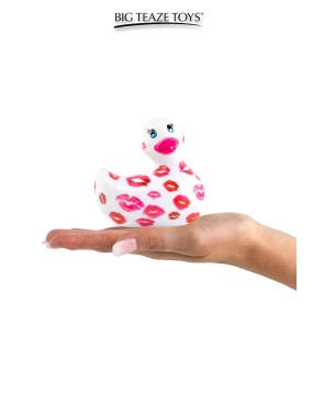Mini Canard vibrant Romance version 2.0 - blanc et rose - Big Teaze Toys