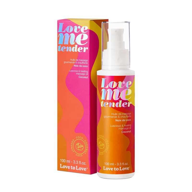 Huile de massage Noix de coco -100ml - Love to Love Huile de massage Noix de coco -100ml - Love to Love
