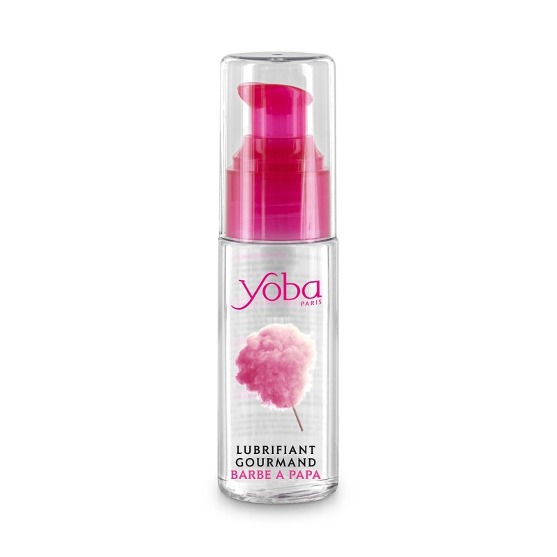 Lubrifiant parfumé barbe à papa à base d'eau 50ml - par Yoba Lubrifiant parfumé barbe à papa à base d'eau 50ml - par Yoba