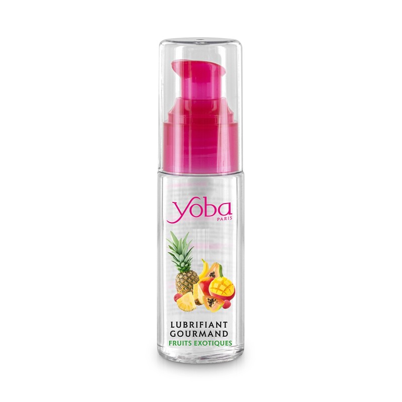 Lubrifiant parfumé Fruits Exotiques à base d'eau 50ml - par Yoba Lubrifiant parfumé Fruits Exotiques à base d'eau 50ml - par Yoba
