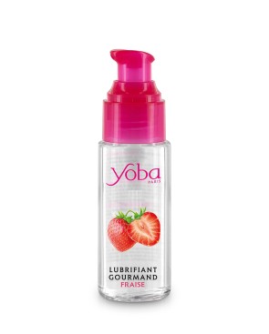 Lubrifiant parfumé fraise à base d'eau 50ml - par Yoba