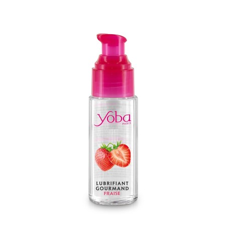 Lubrifiant parfumé fraise à base d'eau 50ml - par Yoba