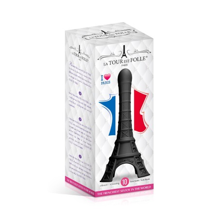 Vibromasseur Tour Eiffel Noir - La Tour Est Folle