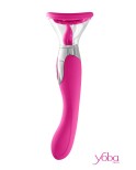 Stimulateur 4 en 1 avec succion, langue et vibration -  Harmony fuchsia - par Yoba