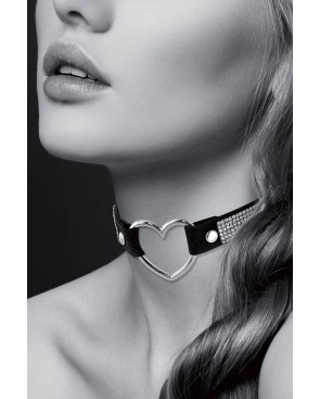 Collier strass et coeur - BDSM - Bijoux Pour Toi