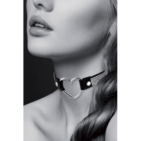Collier strass et coeur - BDSM - Bijoux Pour Toi