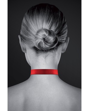 Collier rouge cadenas coeur - BDSM - Bijoux Pour Toi