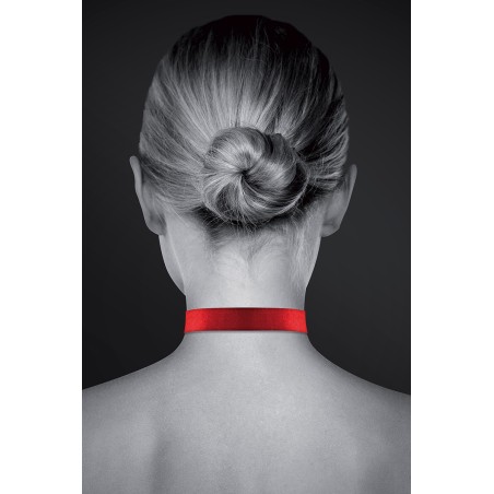 Collier rouge cadenas coeur - BDSM - Bijoux Pour Toi