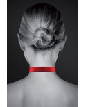 Collier rouge cadenas coeur - BDSM - Bijoux Pour Toi