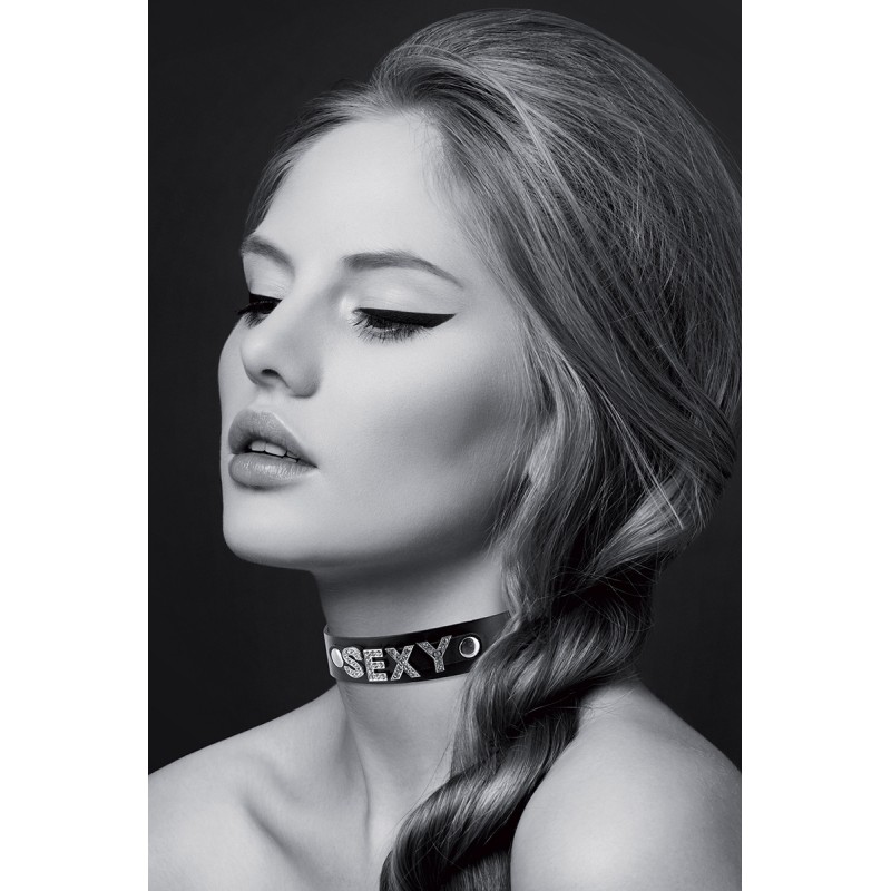 Collier strass SEXY - BDSM - Bijoux Pour Toi