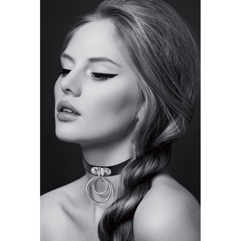 Collier Fetish avec double  anneau - BDSM - Bijoux pour Toi