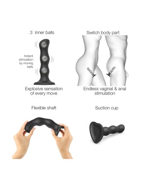 Geisha Dildo XL Noir - Strap-On-Me