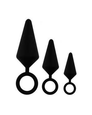 kit d'entrainement anal 3 plugs silicone - Litolu
