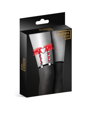 Jarretière rouge avec coeur - Bijoux pour toi