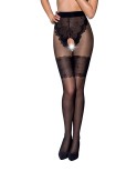 Collants ouverts noir TI013 20/40 deniers - par Passion