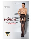 Collants ouverts noir TI013 20/40 deniers - par Passion