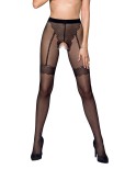 Collants ouverts noir TI016 20 deniers - par Passion
