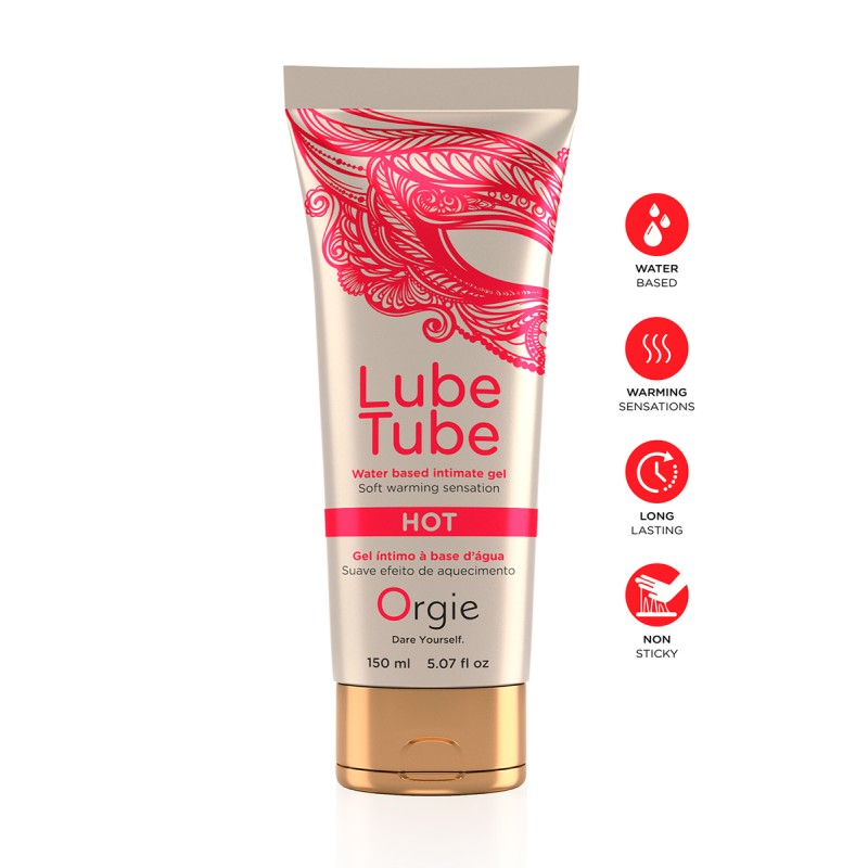 Lubrifiant eau chauffant Lube Tube Hot 150ml - Orgie