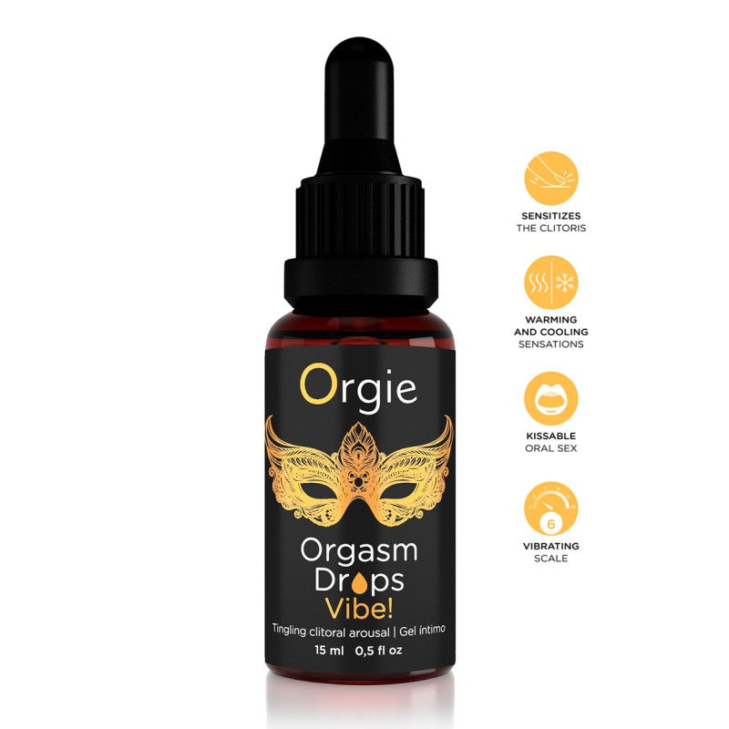 Orgasm Drops Vibe - Vibration Instantanée 15ml - Orgie