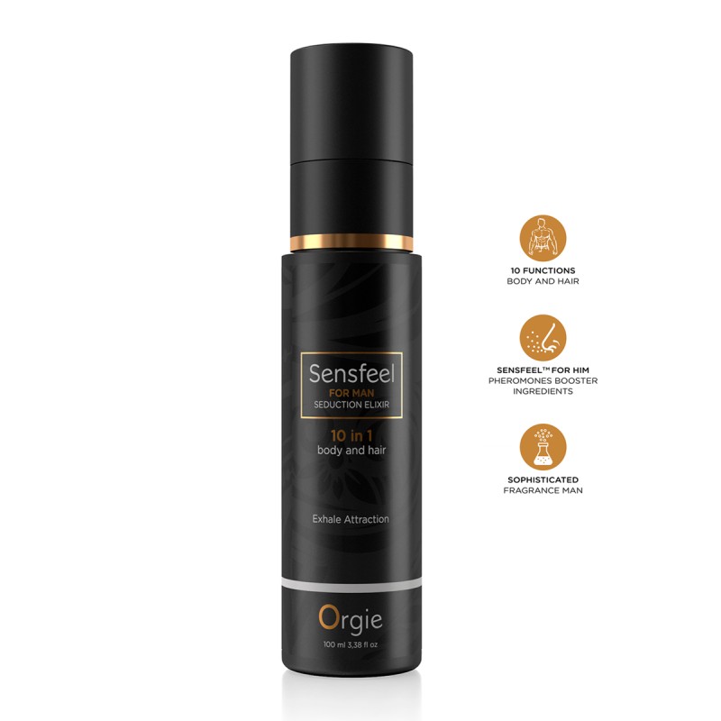 Elixir de Séduction Sensfeel 10 en 1 Pour Homme -Marque Orgie