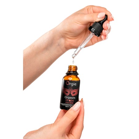 Orgasm Drops Kissable - Sensibilise le clitoris  30ml - Orgie