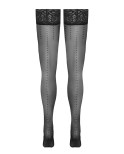 Bas autofixants noir Hold up 2 - par Cottelli Legwear