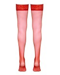 Bas autofixants rouge - par Cottelli Legwear