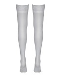 Bas autofixants blanc effet satiné - par Cottelli Legwear