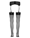 Bas résille noir - par Cottelli Legwear