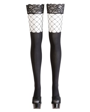 Bas autofixants opaques noir - par Cottelli Legwear