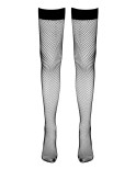 Bas résille autofixants noir - par Cottelli Legwear