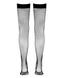 Bas résille autofixants noir - par Cottelli Legwear