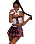 Déguisement sexy étudiante 6 pièces - par J Lingerie