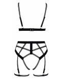 Set lingerie BDSM harnais noir - par Cottelli Lingerie Set lingerie BDSM harnais noir - par Cottelli Lingerie