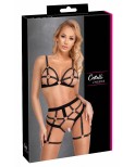 Set lingerie BDSM harnais noir - par Cottelli Lingerie Set lingerie BDSM harnais noir - par Cottelli Lingerie