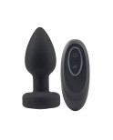 Plug anal noir lumineux télécommandé - Litolu