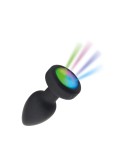 Plug anal noir lumineux télécommandé - Litolu