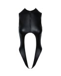 Body noir ouvert à l'entrejambe - par Cottelli Lingerie
