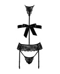 Ensemble Bondage Black Set 4 pièces Kiss 244 - par Kissable