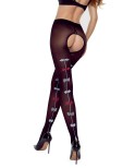 Collants ouverts noir TI026 - 20 deniers - par Passion