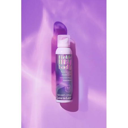 Mousse massage crépitante Tickle My Body - Amande sucrée - Love to Love