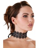 Collier brodé avec strass - par Cottelli Accessoires