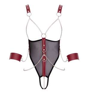 Body de bondage ouvert et seins nus - Cottelli Bondage