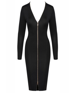 Robe noire à manches longues -  Cotelly Party