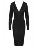 Robe noire à manches longues -  par Cottelly Party