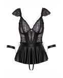 Ensemble 3 pièces lingerie Fetish - par Cottelli Bondage