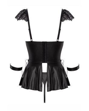 Ensemble 3 pièces lingerie Fetish - Cotelli Bondage