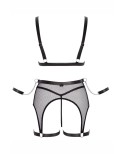 Ensemble Fetish noir en dentelle - par Cottelli Bondage